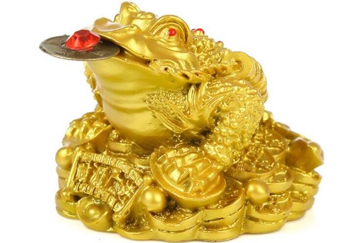 Čínska žaba ako amulet šťastia